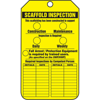 &eacute;tiquettes de s&eacute;curit&eacute; d'inspection et de contr&ocirc;le de l'&eacute;tat de l'&eacute;quipement, Papier cartonn&eacute;, 3-1/8" la x 5-7/8" h, Anglais Moffatt Supply & Specialties