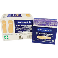 Salvequick&reg; Bandage Dispensing Systems Refills, Rectangular/Square, Plastic, Sterile Moffatt Supply & Specialties