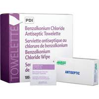 Benzalkonium Chloride Wipes, Towelette, Antiseptic Moffatt Supply & Specialties