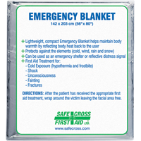 Rescue Foil Blankets, Aluminized Polyester Moffatt Supply & Specialties