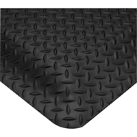 Tapis Smart No 497, Losange, 2' x 3' x 5/8", Noir, PVC Moffatt Supply & Specialties