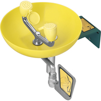 Eye/Face Wash Station, Wall-Mount Installation, Plastic Bowl Moffatt Supply & Specialties