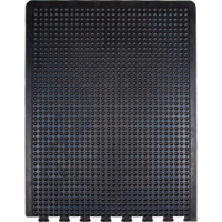 Anti-Fatigue Dome Matting, Bubbled, 3' x 4' x 1/2", Black, Rubber Moffatt Supply & Specialties