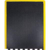 Anti-Fatigue Dome Matting, Bubbled, 3' x 4' x 1/2", Black, Rubber Moffatt Supply & Specialties