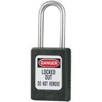 Cadenas de s&eacute;curit&eacute; S31 Zenex, Noir, Cl&eacute;s identiques, Thermoplastique, Largeur de 1-3/8" Moffatt Supply & Specialties