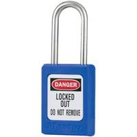 Cadenas de s&eacute;curit&eacute; S31 Zenex, Bleu, Cl&eacute;s identiques, Thermoplastique, Largeur de 1-3/8" Moffatt Supply & Specialties