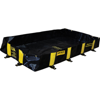 Rigid-Lock QuickBerm&reg;, 235 US gal. Capacity, 4' W x 8' L x 12" H, Stake Wall Moffatt Supply & Specialties