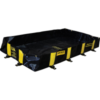 Rigid-Lock QuickBerm&reg;, 355 US gal. Capacity, 6' W x 8' L x 12" H, Stake Wall Moffatt Supply & Specialties