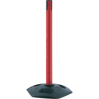 Poteau receveur robuste &agrave; ligne simple, Hauteur de 38", Rouge Moffatt Supply & Specialties