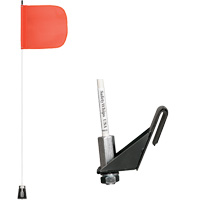 Safety Whip&reg; Light-Duty Whips, Window Mount, 5' High, Orange Moffatt Supply & Specialties