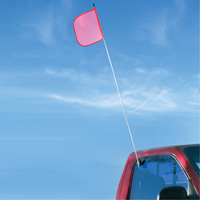 Safety Whip&reg; Light-Duty Whips, Window Mount, 5' High, Orange Moffatt Supply & Specialties