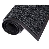 Astro-Plus Mat, Polyethylene, Scraper Type, Textured Pattern, 3-3/10' x 4', Charcoal Moffatt Supply & Specialties