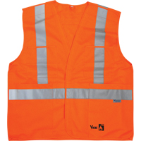 Vestes de s&eacute;curit&eacute; ignifug&eacute;es, Orange haute visibilit&eacute;, Moyen/Petit, Polyester Moffatt Supply & Specialties
