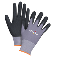 ZX-1 Premium Touchscreen Compatible Gloves, 7/Small, Nitrile/Foam Nitrile Coating, 15 Gauge, Nylon Shell Moffatt Supply & Specialties