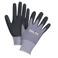 Gants ZX-1 de premi&egrave;re qualit&eacute; compatibles avec les &eacute;crans tactiles, 8/Moyen, R&ecirc;vetement Nitrile/Mousse de nitrile, Calibre 15, Enveloppe en Nylon Moffatt Supply & Specialties