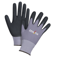 Gants ZX-1 de premi&egrave;re qualit&eacute; compatibles avec les &eacute;crans tactiles, 10/T-Grand, R&ecirc;vetement Nitrile/Mousse de nitrile, Calibre 15, Enveloppe en Nylon Moffatt Supply & Specialties