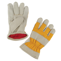 Premium Winter-Lined Work Gloves, Medium, Grain Pigskin Palm, Foam Fleece Inner Lining Moffatt Supply & Specialties