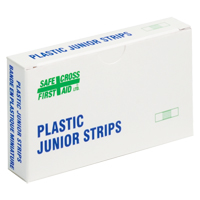 Junior Strips Bandages, Rectangular/Square, 1-1/2", Plastic, Non-Sterile Moffatt Supply & Specialties