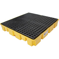 Palette de d&eacute;versements Poly-Slim-Line sans drain, Capacit&eacute; de d&eacute;versement 66 gal. US, 49" x 49" x 8,75" Moffatt Supply & Specialties