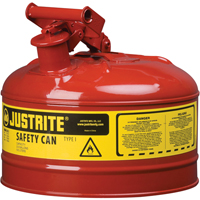 Bidons s&eacute;curitaires, Type I, Acier, 2,5 gal. US, Rouge, Homologu&eacute; FM/List&eacute; UL/ULC Moffatt Supply & Specialties