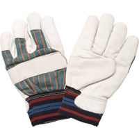 Abrasion-Resistant Winter-Lined Work Gloves, Large, Grain Cowhide Palm, Cotton Fleece Inner Lining Moffatt Supply & Specialties