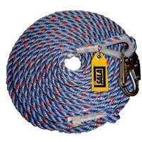 50' Rope Lifeline with Snap Hook, Polyester/Polypropylene Moffatt Supply & Specialties