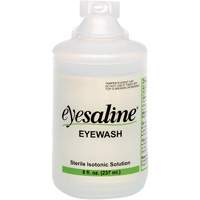 Saline Eyewash Bottles, Full Bottle, 8 oz. Moffatt Supply & Specialties