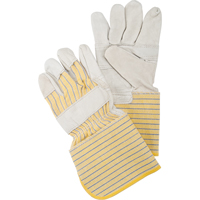 Patch Palm Fitters Gloves, Large, Grain Cowhide Palm, Cotton Inner Lining Moffatt Supply & Specialties