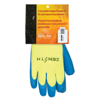 Gants haute visibilit&eacute; doubl&eacute;s d'acrylique de caoutchouc naturel, 9, R&ecirc;vetement Latex de caoutchouc, Calibre 7, Enveloppe en Acrylique Moffatt Supply & Specialties
