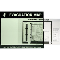 Evacuation Map Holder Clear Insert Moffatt Supply & Specialties