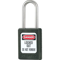 Cadenas de s&eacute;curit&eacute; S31 Zenex, Noir, Cl&eacute;s diff&eacute;rentes, Thermoplastique, Largeur de 1-3/8" Moffatt Supply & Specialties