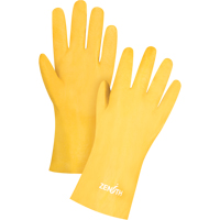 Rough-Finish Chemical-Resistant Gloves, Size 9, 12" L, PVC, Interlock Inner Lining, 47-mil Moffatt Supply & Specialties