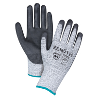 Gants &eacute;lastiques sans coutures r&eacute;sistants &agrave; la coupe, Taille T-Grand/10, Calibre 13, Rev&ecirc;tement Polyur&eacute;thane, Enveloppe en PEHP, ANSI/ISEA 105 niveau 4/EN 388 niveau 5 Moffatt Supply & Specialties