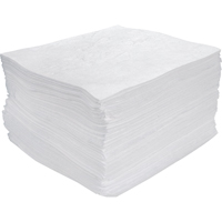 Premium Meltblown Sorbent Pads, Oil Only, 15" x 17", 30 gal. Absorbancy Moffatt Supply & Specialties