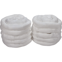 Remblais tubulaire absorbant, Huile seulement, Absorption 45 gal., 3" la x 10' lo, Pqt de 10 Moffatt Supply & Specialties