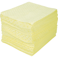 Premium Bonded Sorbent Pads, Hazmat, 15" x 18", 30 gal. Absorbancy Moffatt Supply & Specialties