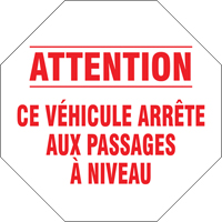 French Traffic Sign, Vinyl, 18" W x 18" H Moffatt Supply & Specialties