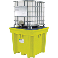 GRV Space-Saver sans drain, Capacit&eacute; de d&eacute;versement 275 gal. US, 57" x 57" x 48" Moffatt Supply & Specialties