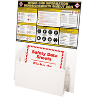 Postes d'information SGH, Anglais & français, Compris reliures Moffatt Supply & Specialties