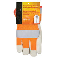Orange High-Visibility Superior Warmth Fitters Gloves, Large, Grain Cowhide Palm, Thinsulate Inner Lining Moffatt Supply & Specialties