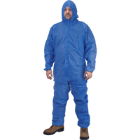 Hooded Coveralls, Medium, Blue, SMS Moffatt Supply & Specialties