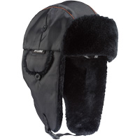 N-Ferno&reg; 6802 Classic Trapper Hat, Synthetic Fur Lining, Medium/Small, Black Moffatt Supply & Specialties