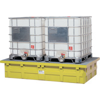 GRV double &agrave; dessus bas sans drain, Capacit&eacute; de d&eacute;versement 385 gal. US, 110" x 55" x 20" Moffatt Supply & Specialties