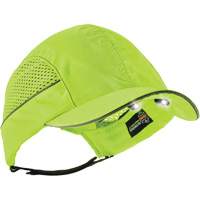 Skullerz&reg; 8960 Short Brim Bump Cap with LED Lighting, High Visibility Lime Green Moffatt Supply & Specialties