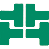 Floor Corner Marks, T, 5" L x 2" W, Green, Polyester Moffatt Supply & Specialties