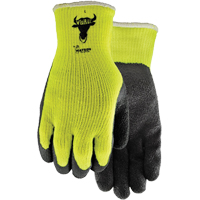 Gants Visibull 330, 7/Petit, R&ecirc;vetement Latex de caoutchouc, Enveloppe en Polyester Moffatt Supply & Specialties