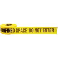 Barricade Tape, English, 3" W x 1000' L, 3 mils, Black on Yellow Moffatt Supply & Specialties