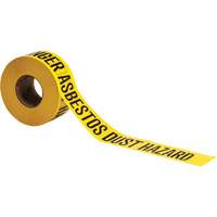 Barricade Tape, English, 3" W x 1000' L, 3 mils, Black on Yellow Moffatt Supply & Specialties