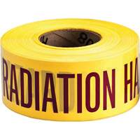Barricade Tape, English, 3" W x 1000' L, 3 mils, Magenta on Yellow Moffatt Supply & Specialties