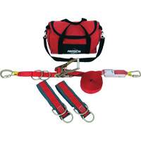 PRO-Line Temporary Horizontal Lifeline System, 60', Web, Swivel Moffatt Supply & Specialties